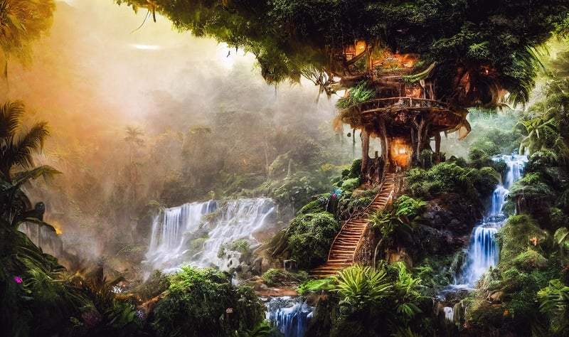 Treehouse Villa in Nature